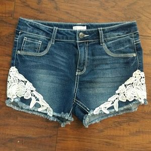 Falls Creek Crochet Detail Shorts